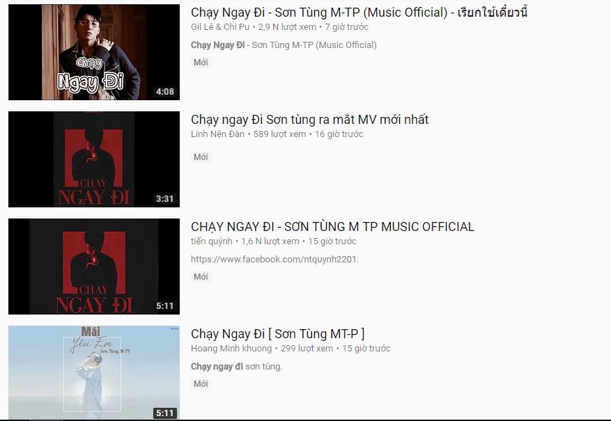 MV Chạy ngay đi của Sơn Tùng: Chưa xuất hiện đã có hàng loạt MV giả mạo